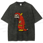 Unisex Yayoi Kusama Flash Printed Washed Tee