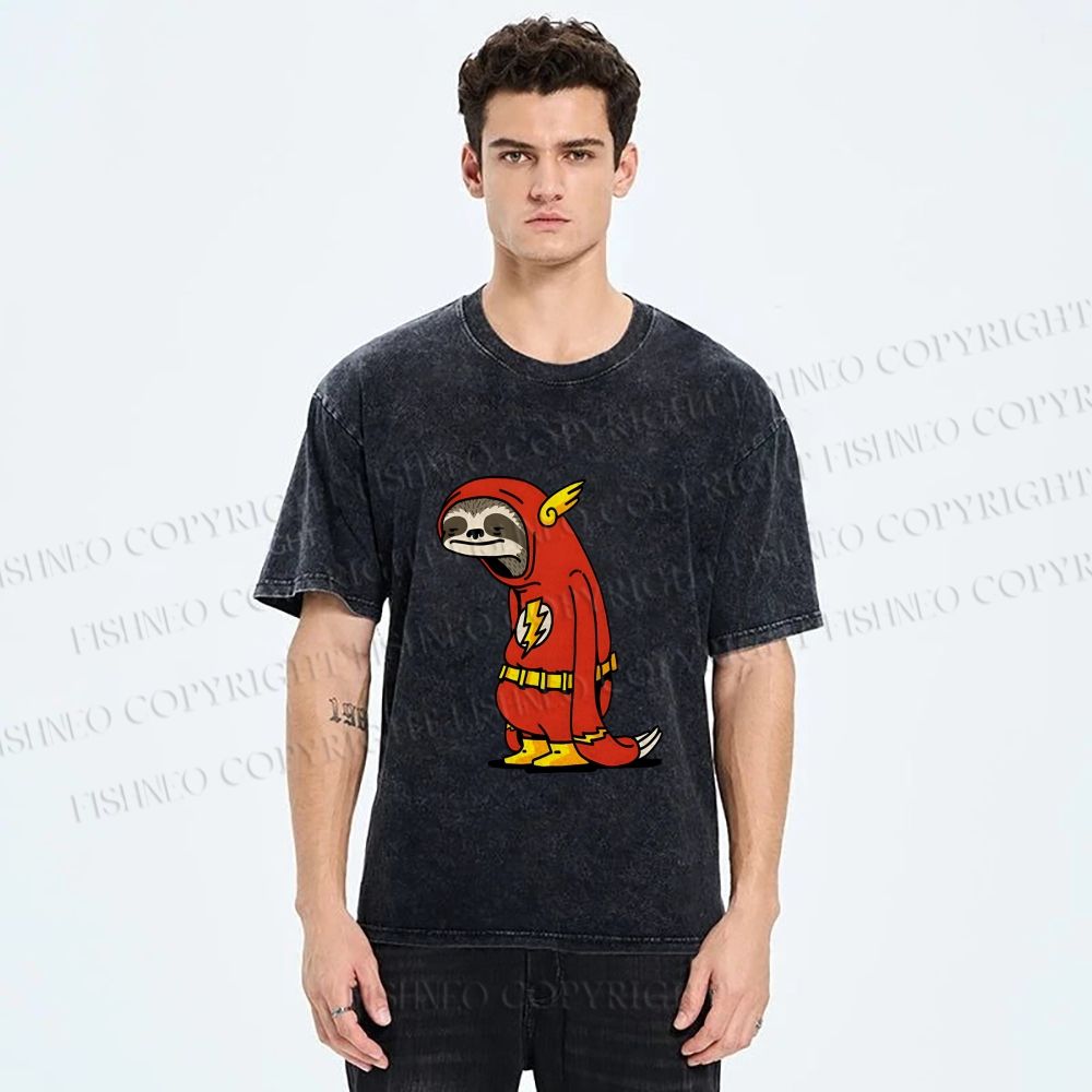 Unisex Yayoi Kusama Flash Printed Washed Tee