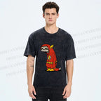 Unisex Yayoi Kusama Flash Printed Washed Tee