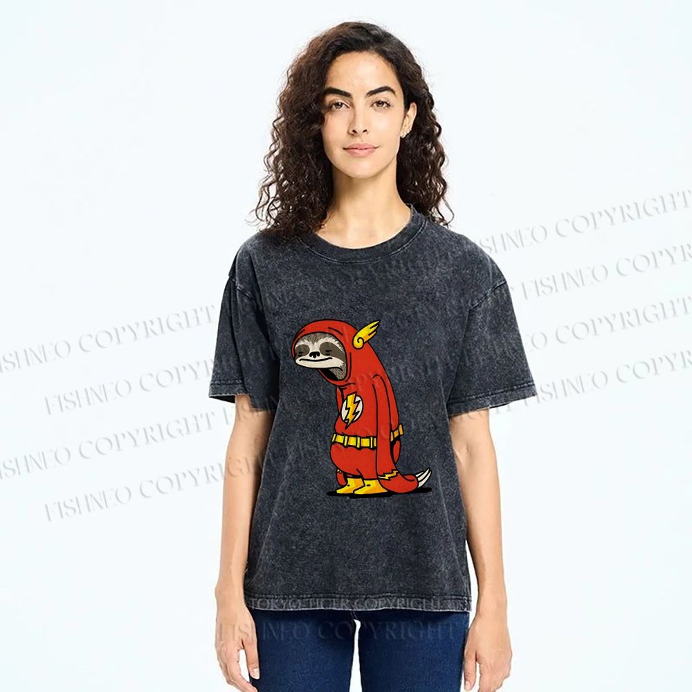 Unisex Yayoi Kusama Flash Printed Washed Tee