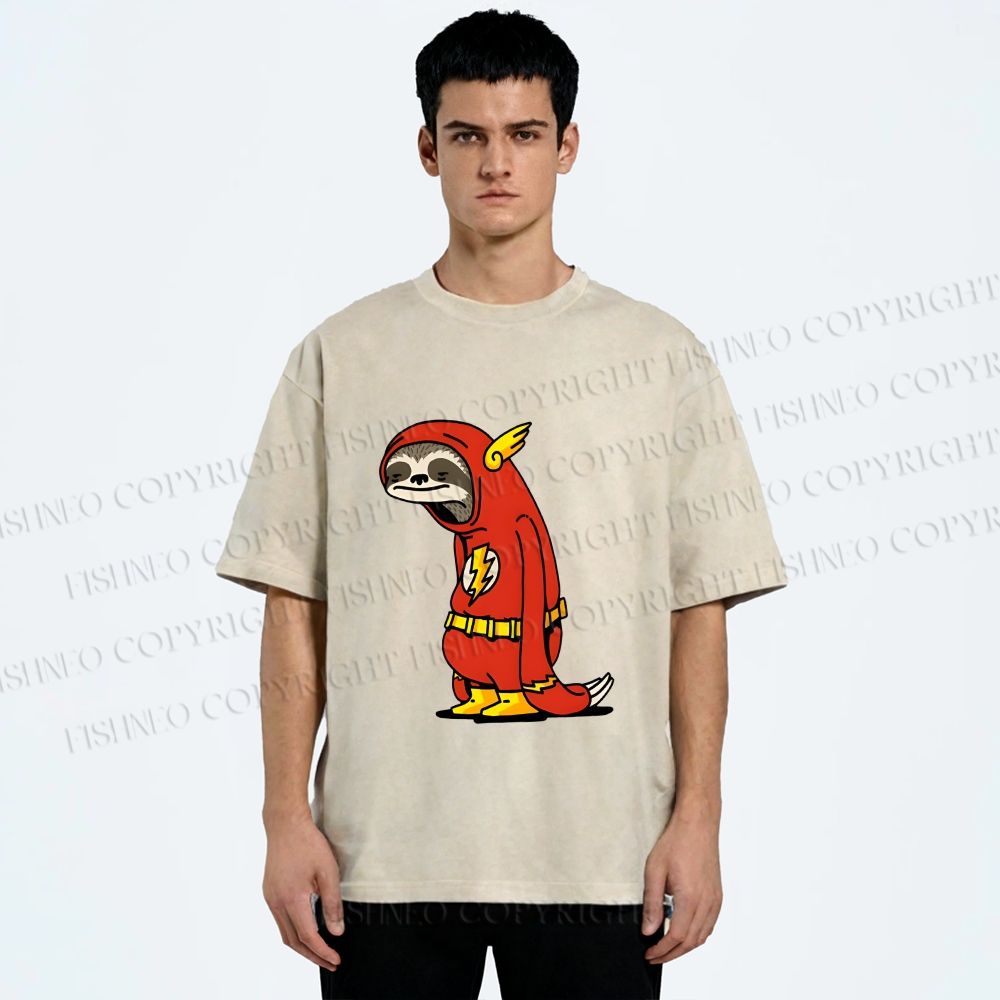Unisex Yayoi Kusama Flash Printed Washed Tee