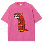 Unisex Yayoi Kusama Flash Printed Washed Tee