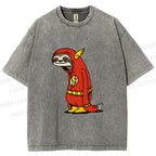 Unisex Yayoi Kusama Flash Printed Washed Tee