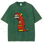 Unisex Yayoi Kusama Flash Printed Washed Tee
