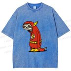 Unisex Yayoi Kusama Flash Printed Washed Tee