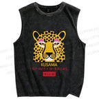 Unisex Yayoi Kusama Printed Washed Tank Top
