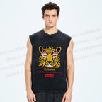 Unisex Yayoi Kusama Printed Washed Tank Top