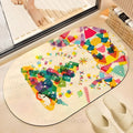 Christmas Tree Gift Printed Bath Mat