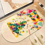 Christmas Tree Gift Printed Bath Mat