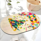 Christmas Tree Gift Printed Bath Mat