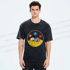 Unisex Cute Opossum Printed Washed Tee