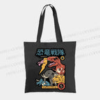Dino Sentai Japanese Printed Tote Bag