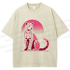 Unisex Pink Panther Printed Washed Tee