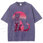 Unisex Pink Panther Printed Washed Tee