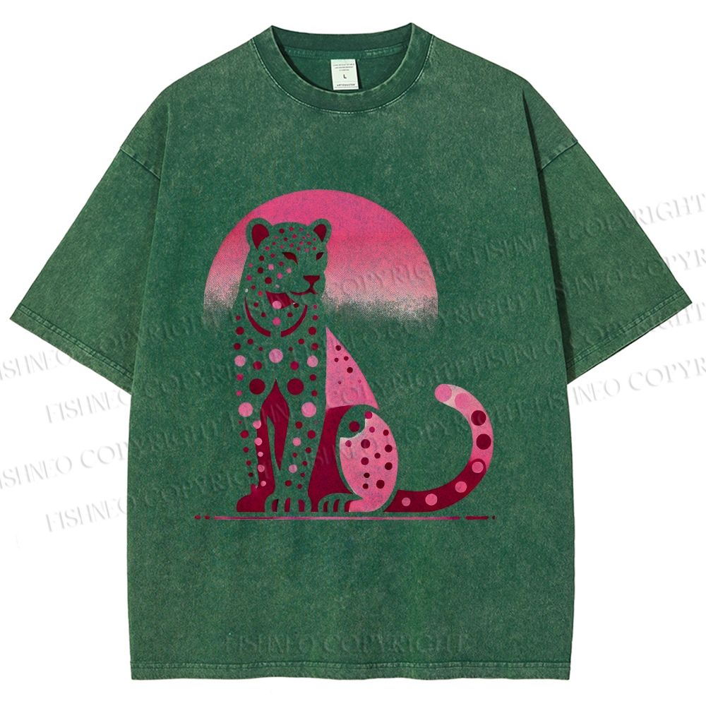 Unisex Pink Panther Printed Washed Tee