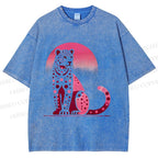 Unisex Pink Panther Printed Washed Tee
