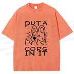 Unisex Dog Put a Cork in it Printed Washed Tee