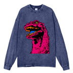 Unisex Neon Roar Vintage Washed Sweatshirts