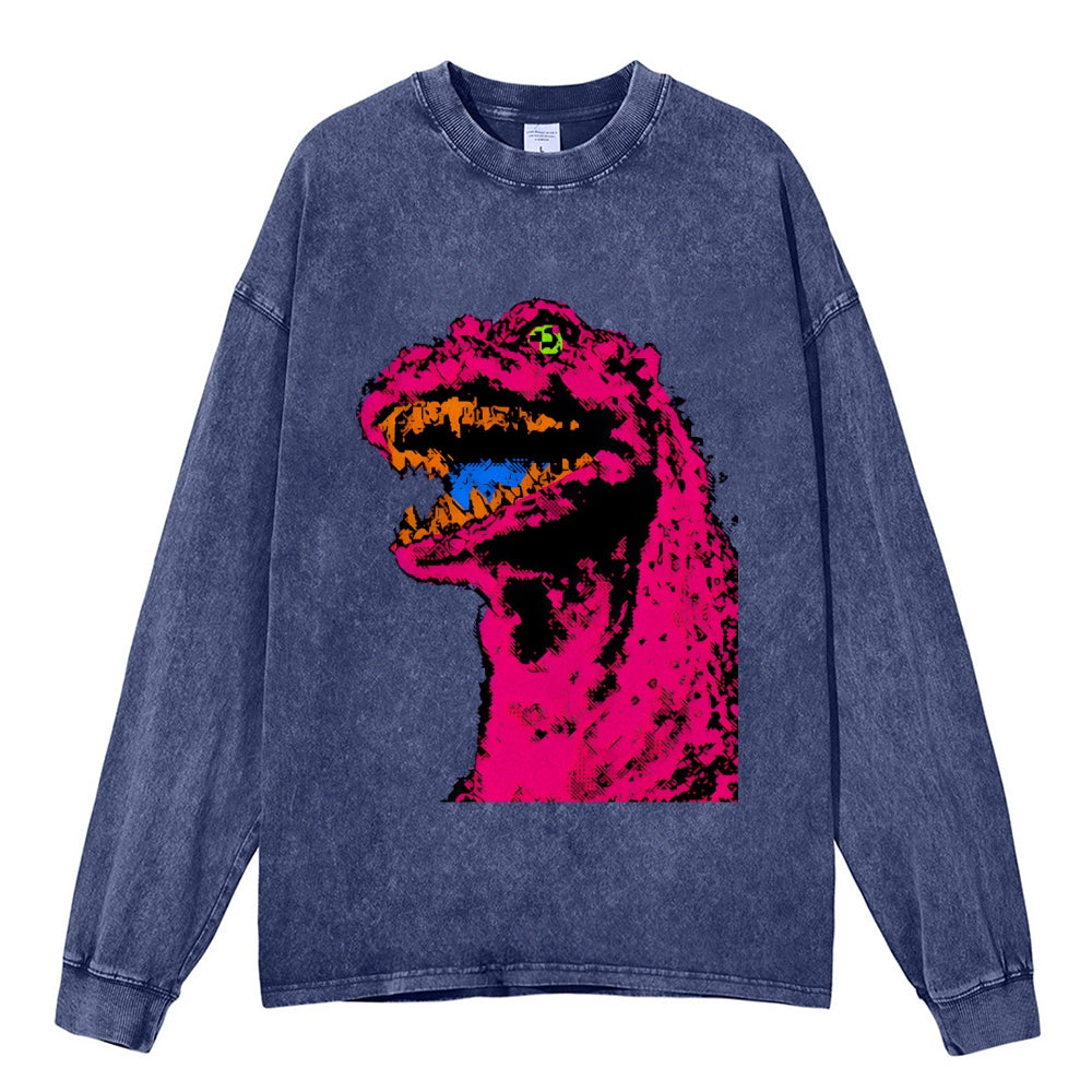 Unisex Neon Roar Vintage Washed Sweatshirts