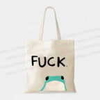 Fuck Frog Printed Tote Bag