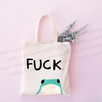 Fuck Frog Printed Tote Bag