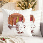 Which One Should I Wear Today Sushi's Rack Geek Printed Throw Pillow