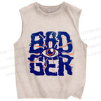 Unisex Bad Ger Eye Printed Washed Tank Top