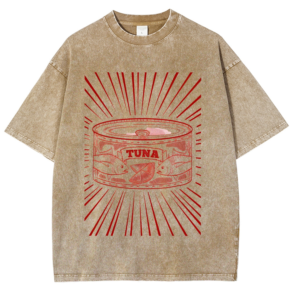 Canned Tuna Washed T-Shirt