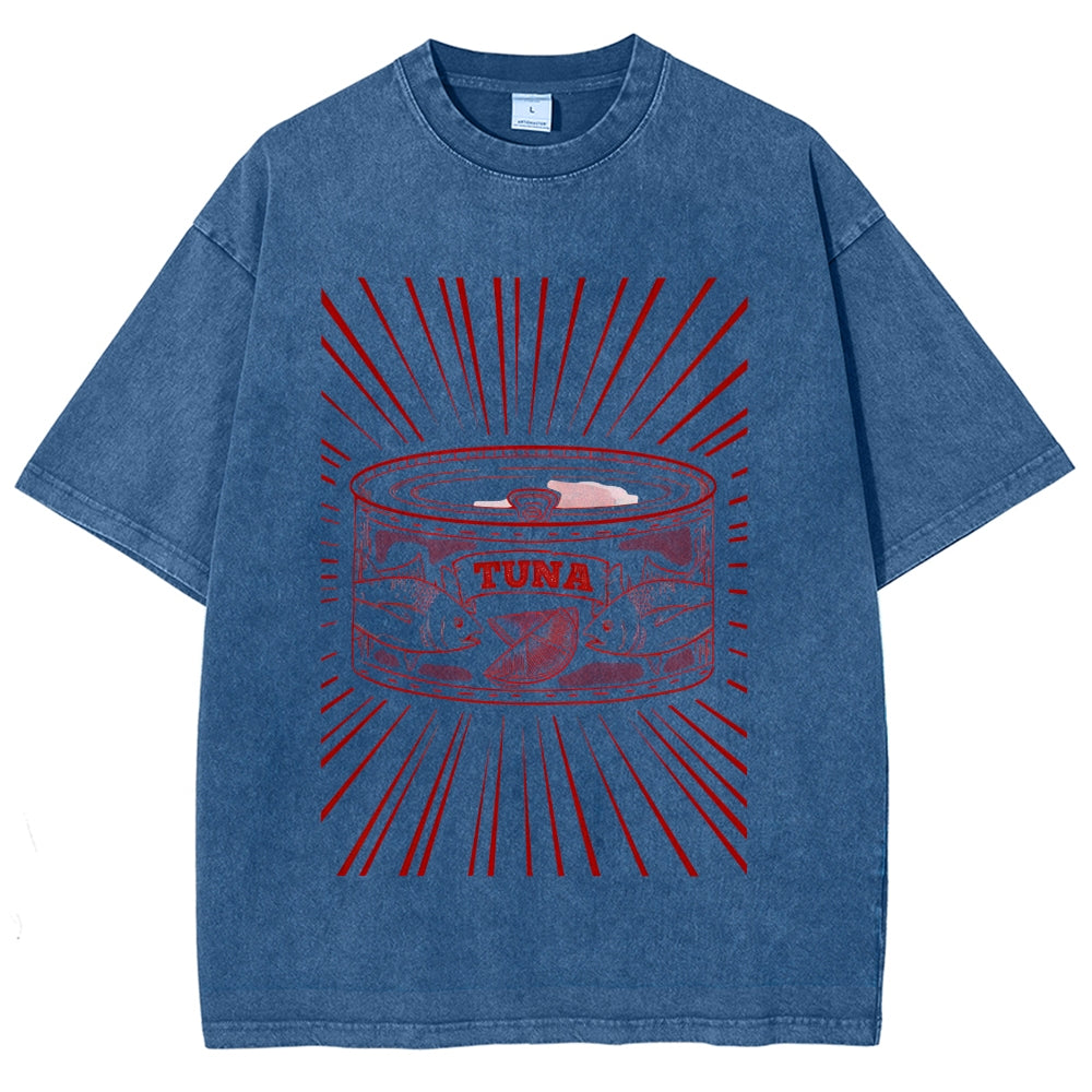 Canned Tuna Washed T-Shirt