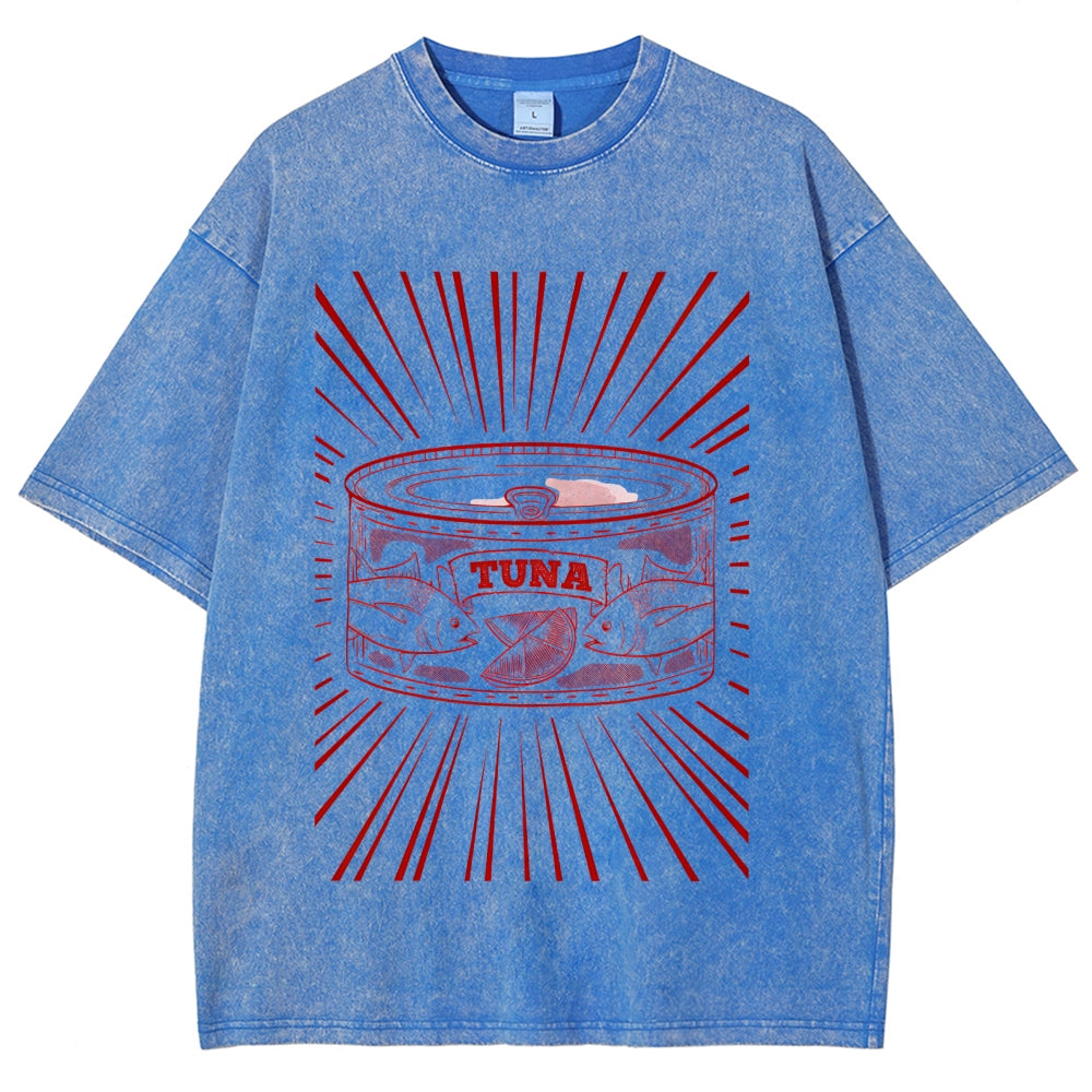 Canned Tuna Washed T-Shirt