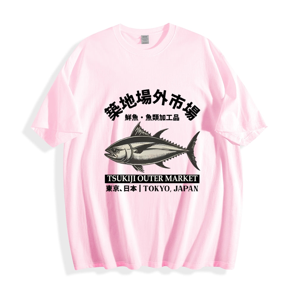 Tsukiji Market Fish Japanese Style Classic Tee