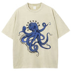 Pi Octopus Washed T-Shirt
