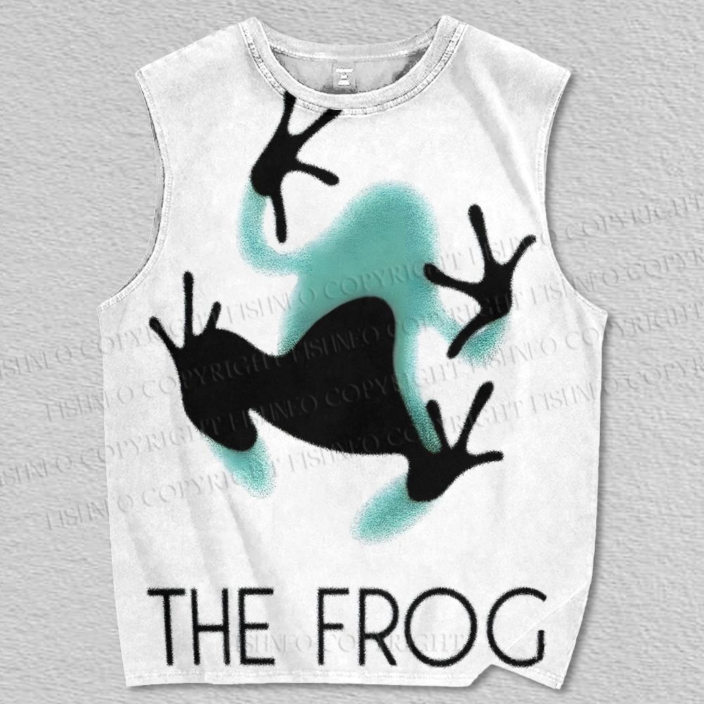 Unisex Art The Frog Printed Tank Top