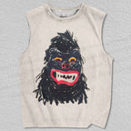 Unisex Hami Art Gorilla Printed Tank Top