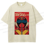Unisex Himitsu Sentai Gorenger Akarenger Printed Washed Tee