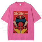 Unisex Himitsu Sentai Gorenger Akarenger Printed Washed Tee