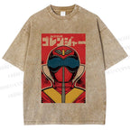 Unisex Himitsu Sentai Gorenger Akarenger Printed Washed Tee