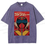 Unisex Himitsu Sentai Gorenger Akarenger Printed Washed Tee