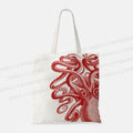 Vintage Octopus Printed Tote Bag