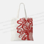 Vintage Octopus Printed Tote Bag