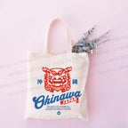 Okinawa Shisa Printed Tote Bag