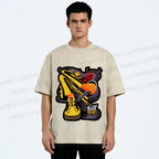 Unisex Kill Bill Printed Washed Tee