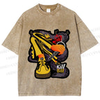 Unisex Kill Bill Printed Washed Tee
