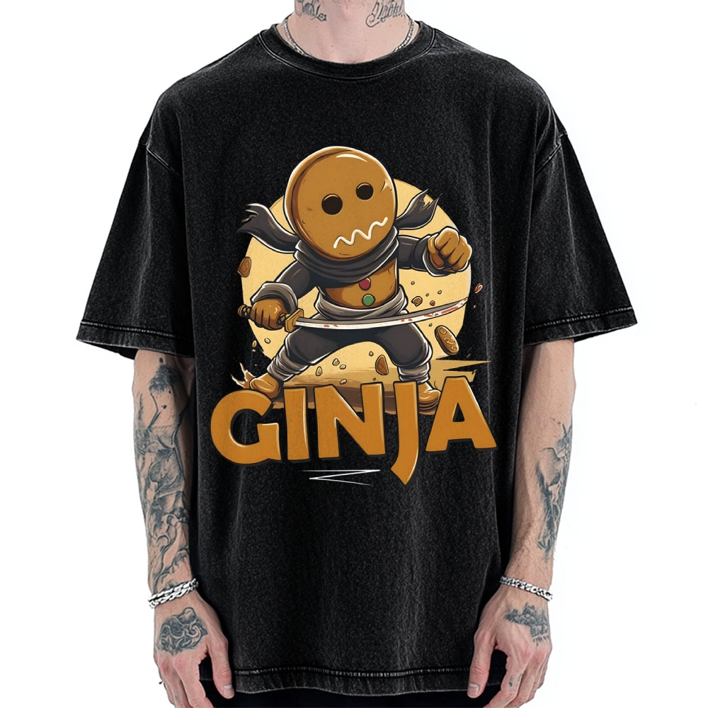 Unisex Ginja Ninja Vintage Washed T-shirt