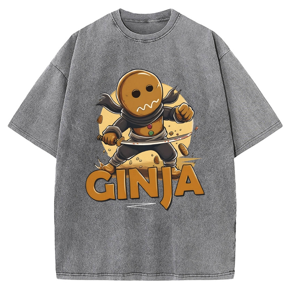 Unisex Ginja Ninja Vintage Washed T-shirt