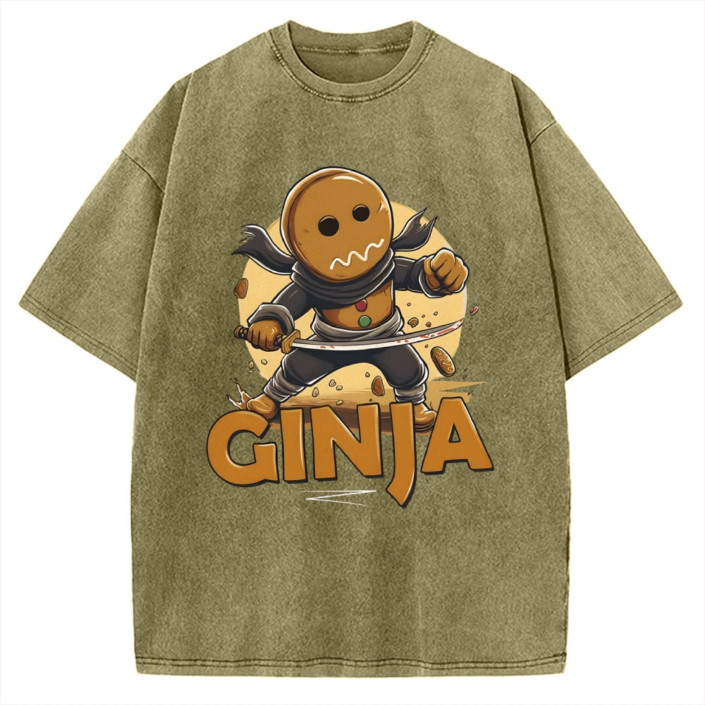 Unisex Ginja Ninja Vintage Washed T-shirt