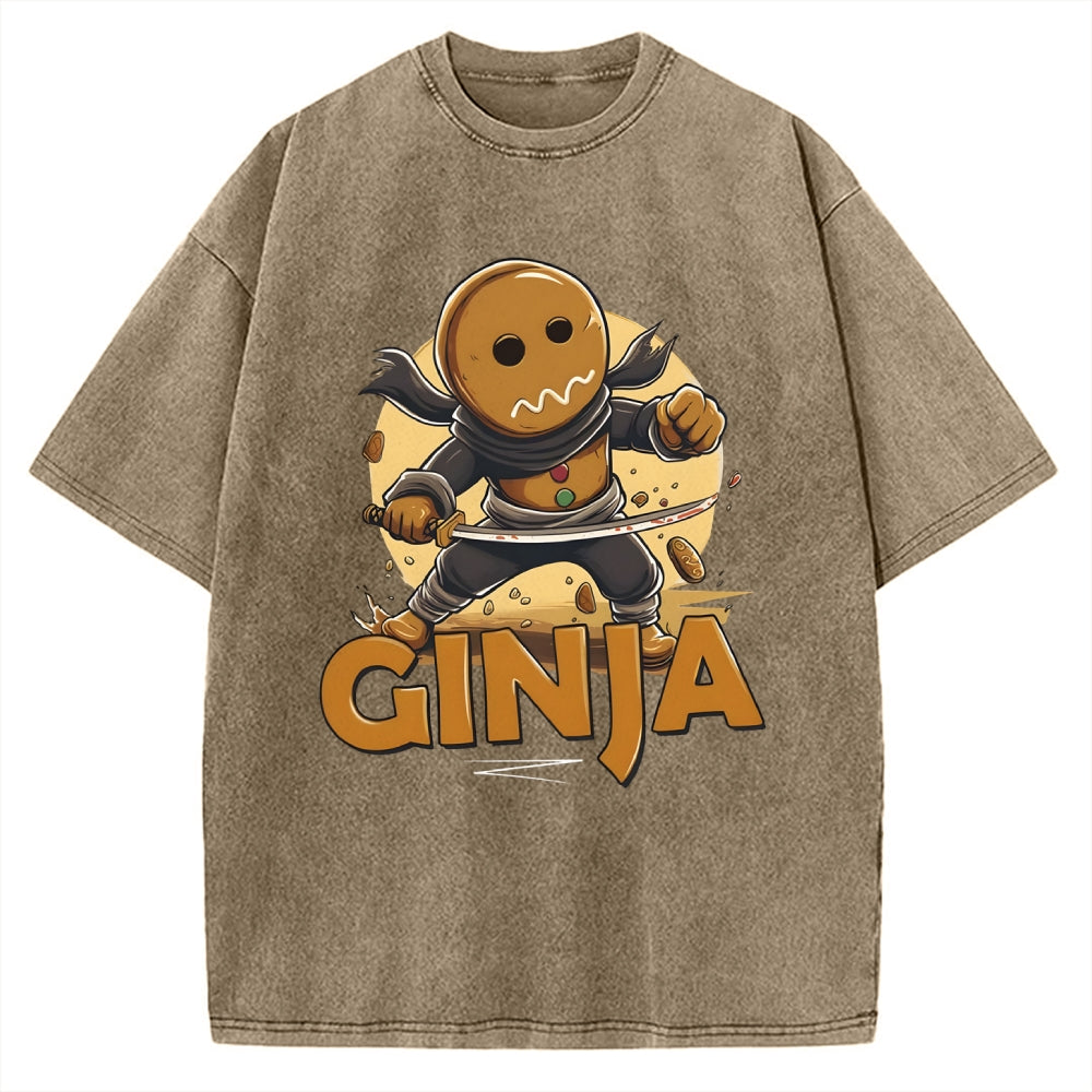 Unisex Ginja Ninja Vintage Washed T-shirt