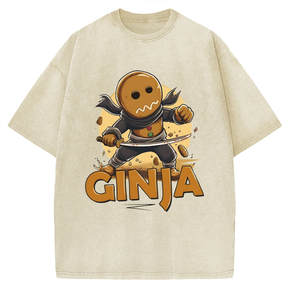 Unisex Ginja Ninja Vintage Washed T-shirt