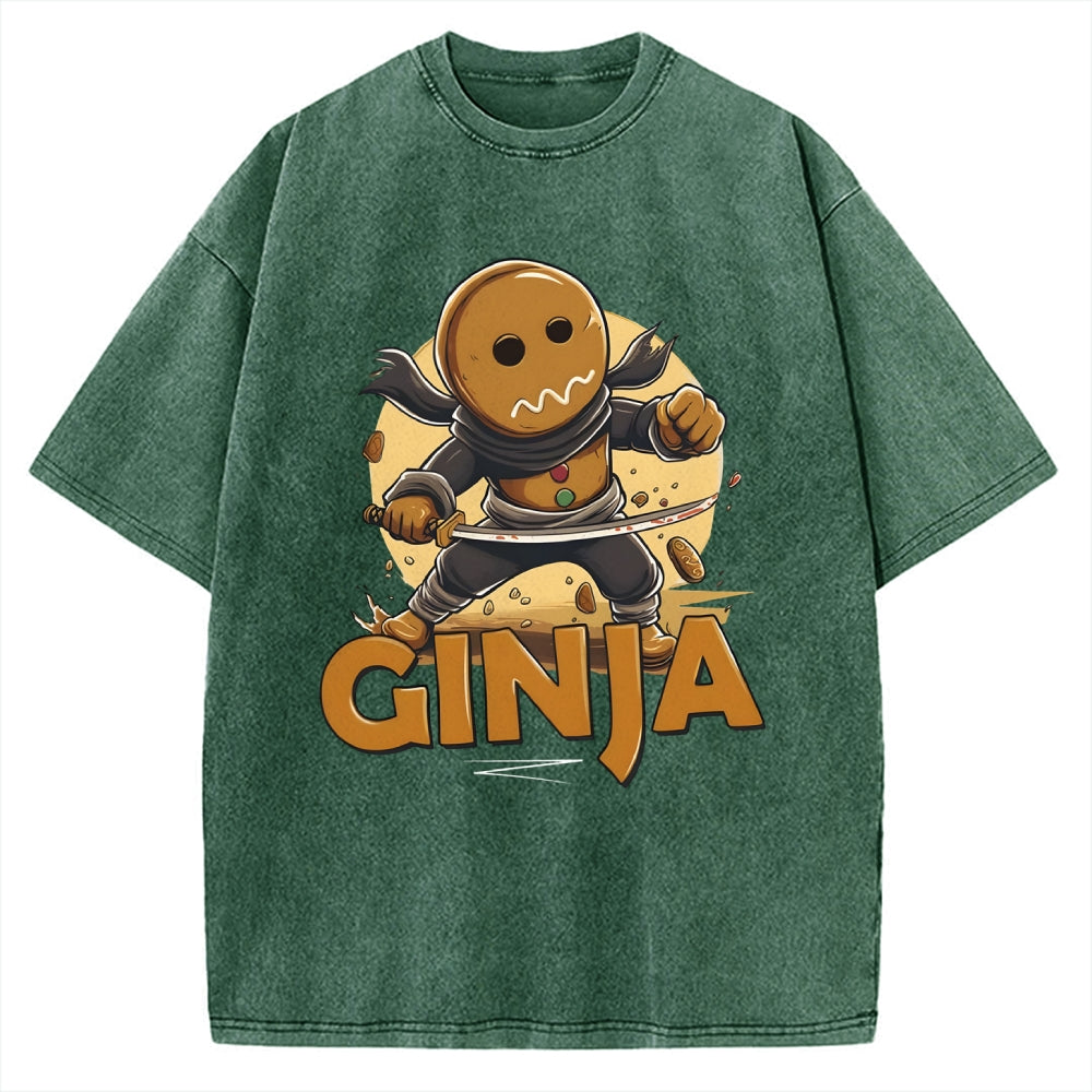 Unisex Ginja Ninja Vintage Washed T-shirt