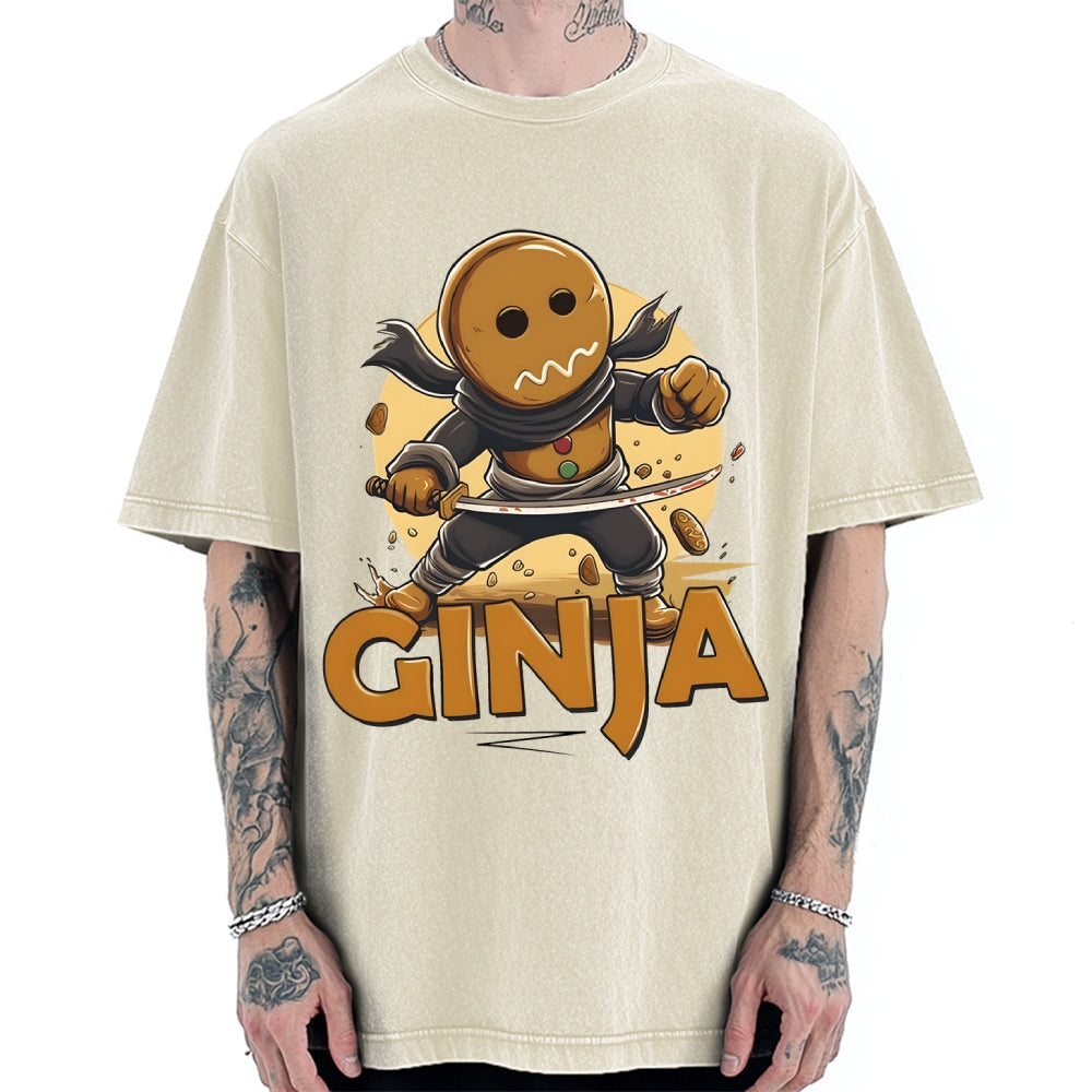 Unisex Ginja Ninja Vintage Washed T-shirt
